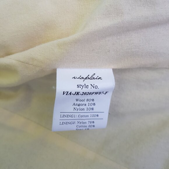 ViaPlain Wool Jacket Small - Picture 3 of 3